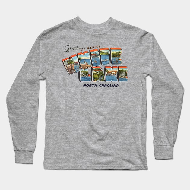 Greetings from White Lake Long Sleeve T-Shirt by reapolo